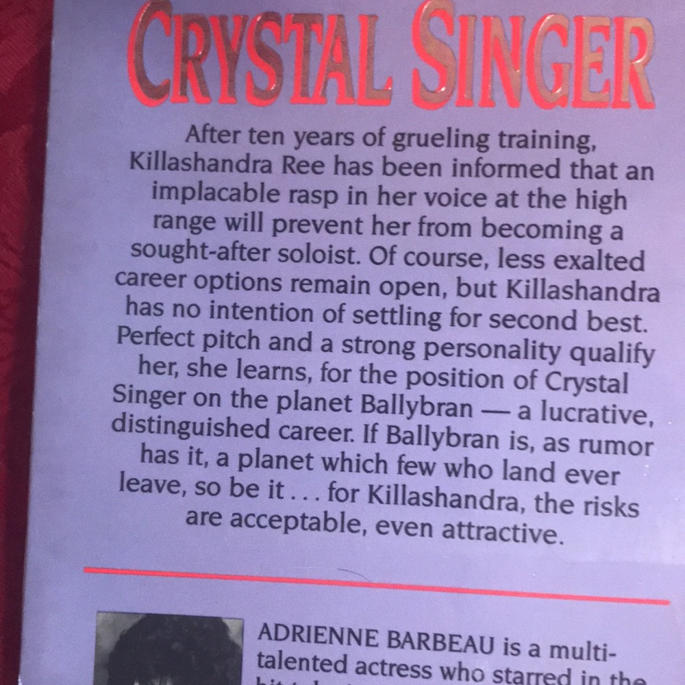 Crystal Singer by Anne McCaffrey Audiobook Cassette - Picture 2 of 3